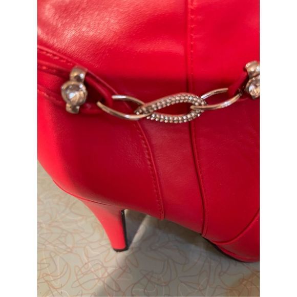 RED Heeled Boots - Picture 4 of 4